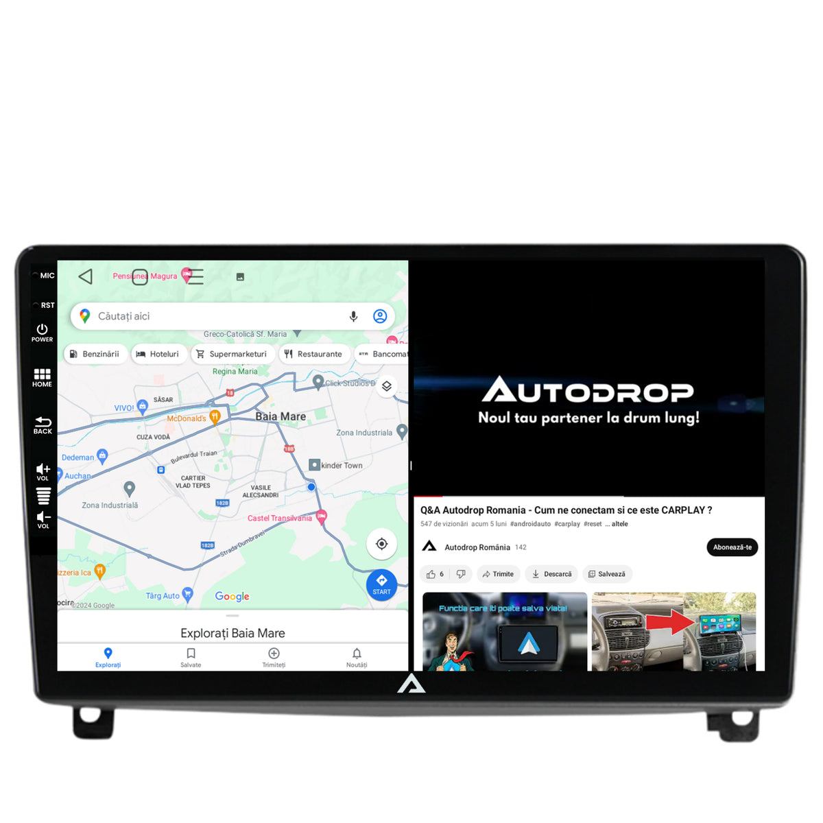 Navigatie Peugeot 407 (2004-2011), Android, E-Octacore / 2GB RAM + 32GB ROM, 9 Inch - AD-BGE9002+AD-BGRKIT266V3