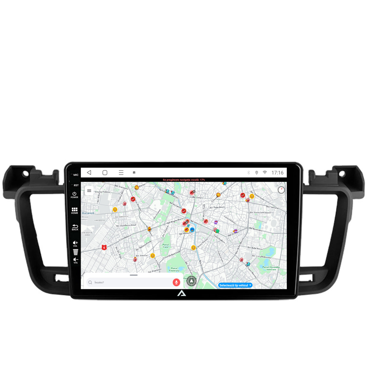 Navigatie Peugeot 508 (2010-2018), Android, E-Octacore / 2GB RAM + 32GB ROM, 9 Inch - AD-BGE9002+AD-BGRKIT264