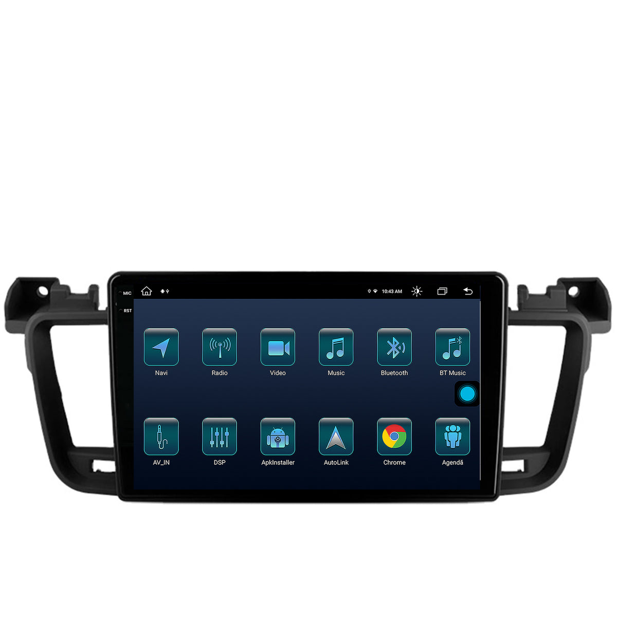 Navigatie Peugeot 508 (2010-2018), Android, X-Octacore / 8GB RAM + 256GB ROM, 9.5 Inch - AD-BGX9008+AD-BGRKIT264