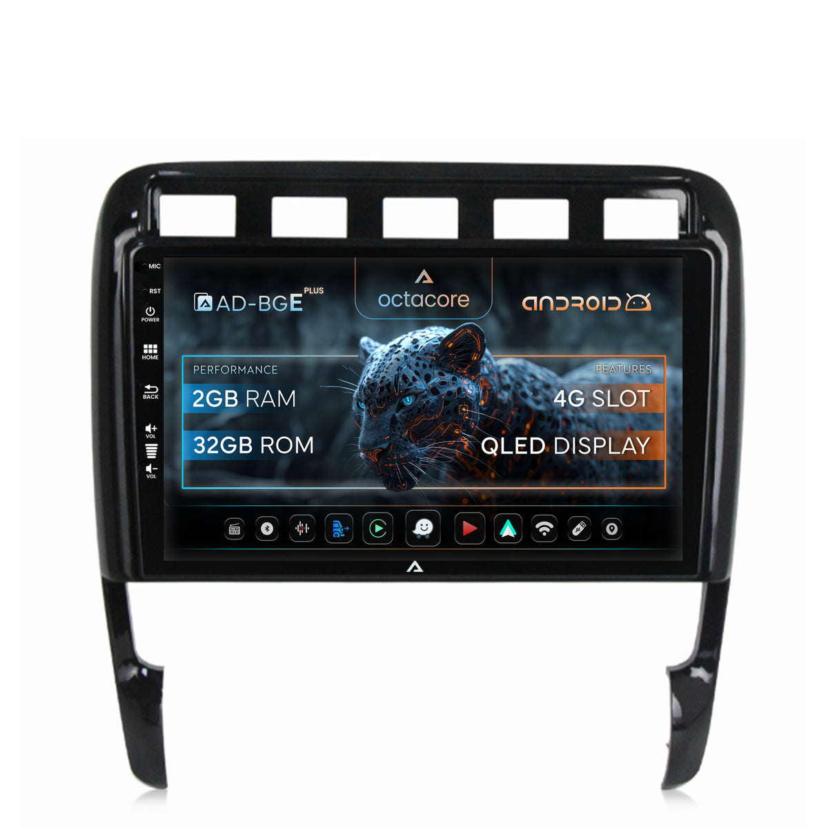 Navigatie Porsche Cayenne (2002-2010), Android, E-Octacore / 2GB RAM + 32GB ROM, 9 Inch - AD-BGE9002+AD-BGRKIT057
