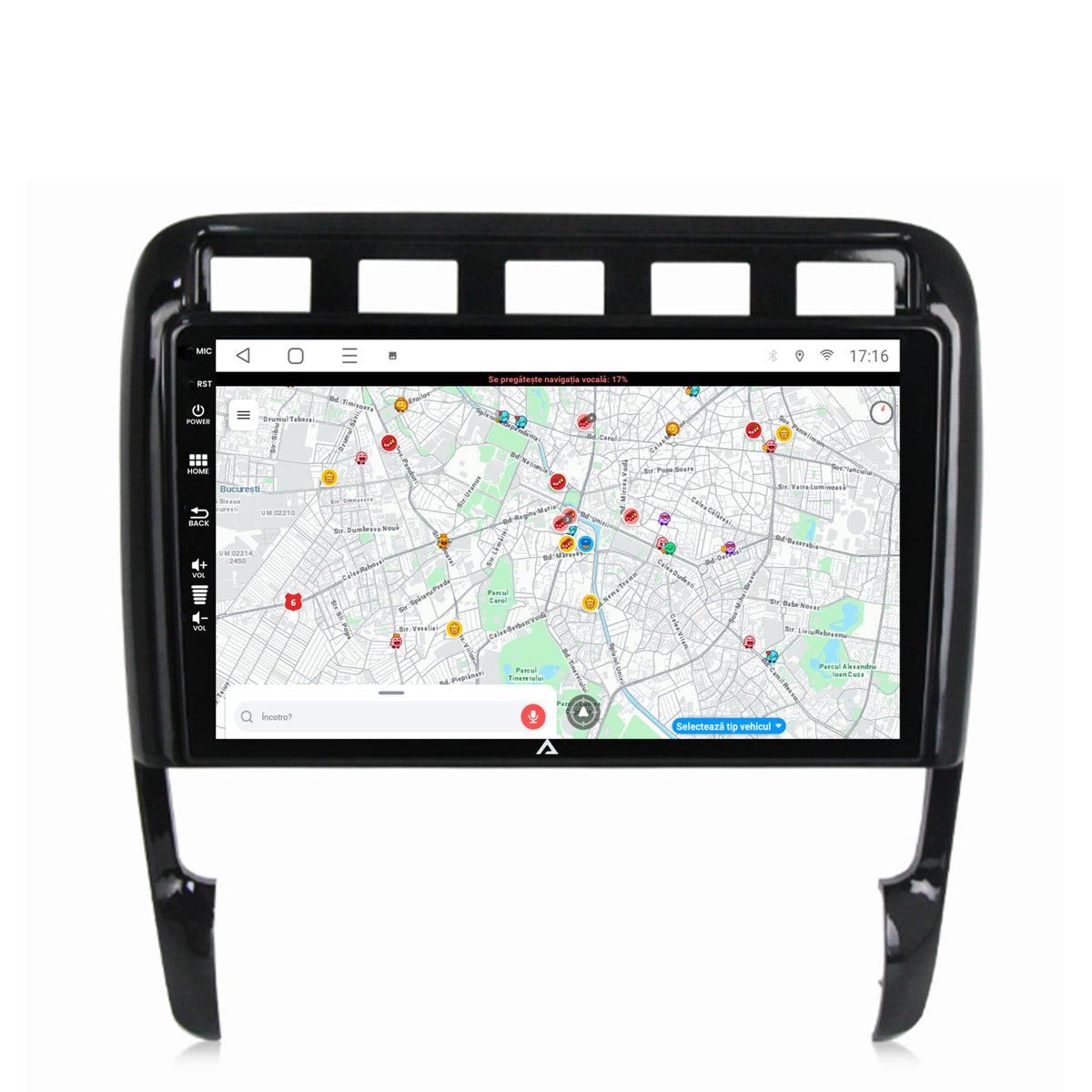 Navigatie Porsche Cayenne (2002-2010), Android, P-Octacore / 2GB RAM + 32GB ROM, 9 Inch - AD-BGP9002+AD-BGRKIT057