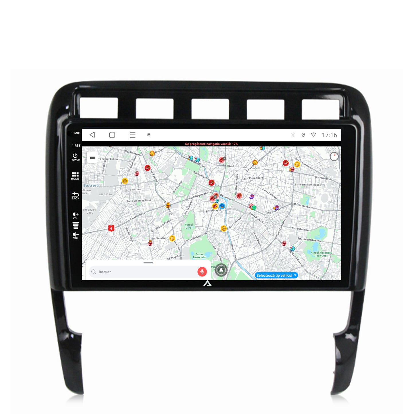 Navigatie Porsche Cayenne (2002-2010), Android, P-Octacore / 2GB RAM + 32GB ROM, 9 Inch - AD-BGP9002+AD-BGRKIT057