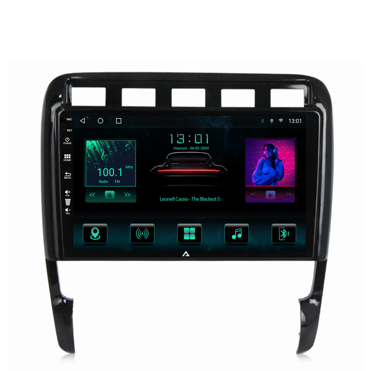 Navigatie Porsche Cayenne (2002-2010), Android, A-Octacore / 4GB RAM + 64GB ROM, 9 Inch - AD-BGA9004+AD-BGRKIT057