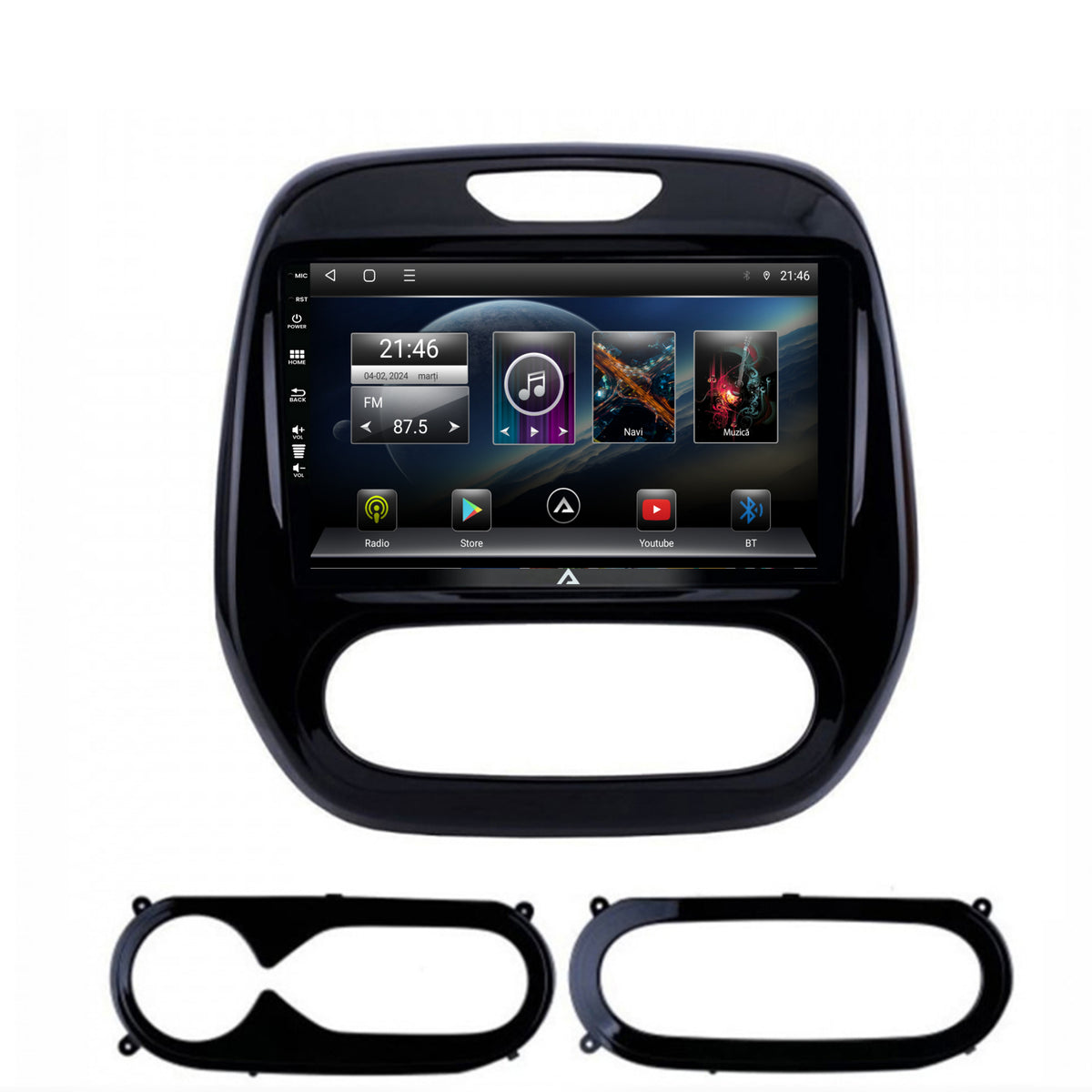 Navigatie Renault Captur (2013-2019), Android, P-Octacore / 2GB RAM + 32GB ROM, 9 Inch - AD-BGP9002+AD-BGRKIT378