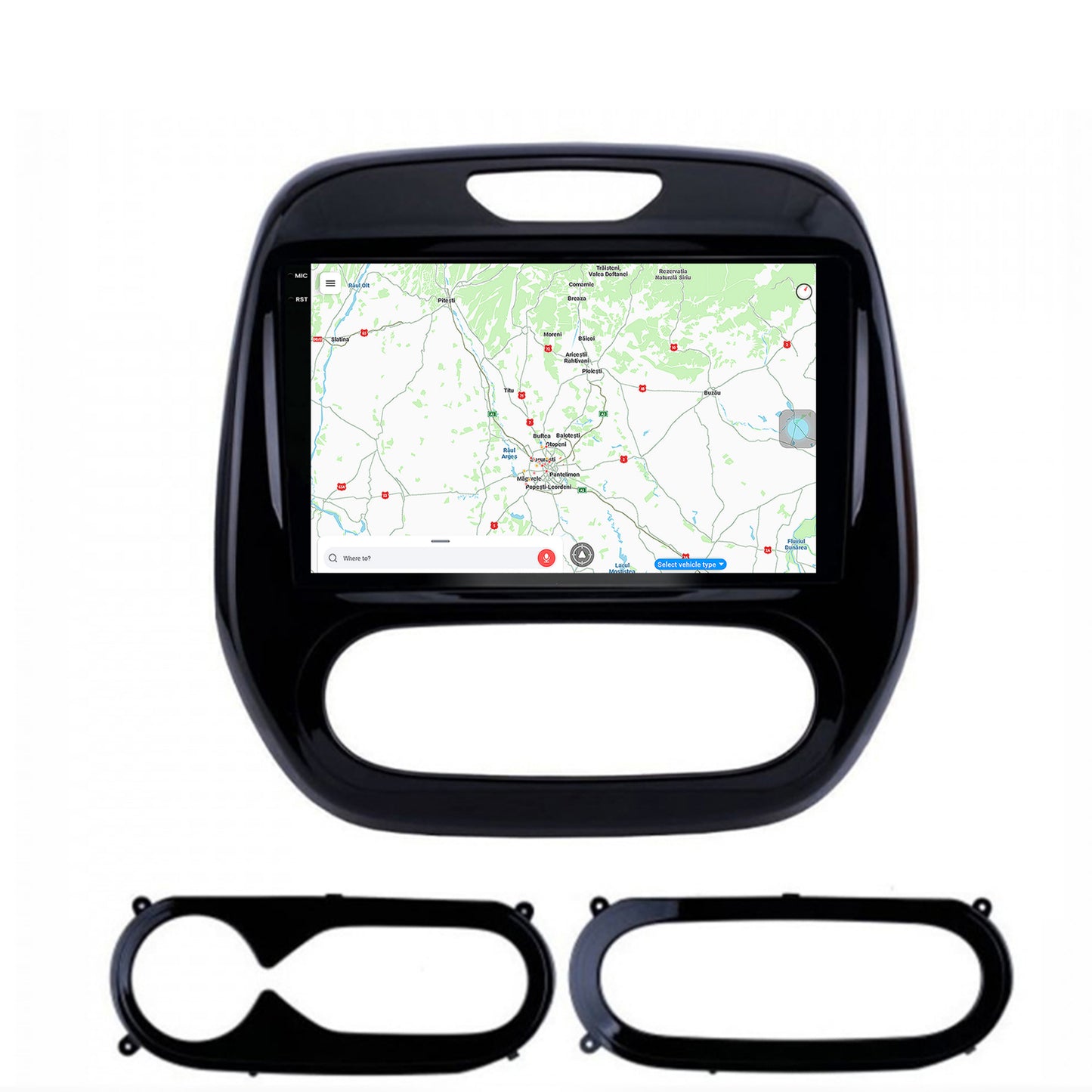 Navigatie Renault Captur (2013-2019), Android, X-Octacore / 8GB RAM + 256GB ROM, 9.5 Inch - AD-BGX9008+AD-BGRKIT378