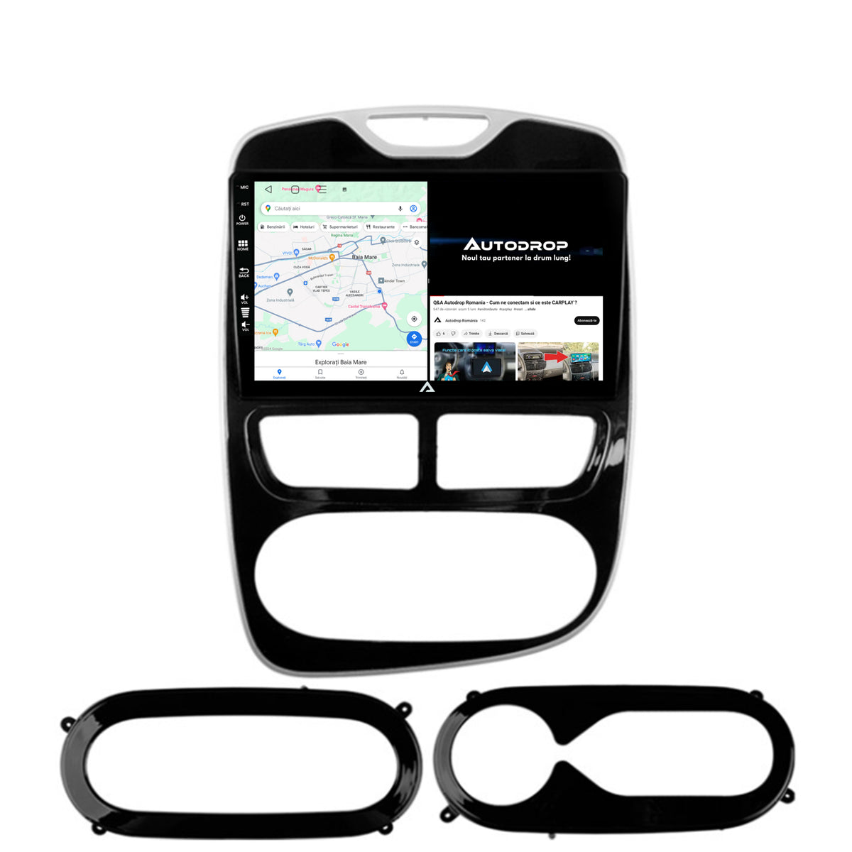 Navigatie Renault Clio IV (2012-2016), Android, E-Octacore / 2GB RAM + 32GB ROM, 9 Inch - AD-BGE9002+AD-BGRKIT369-1216