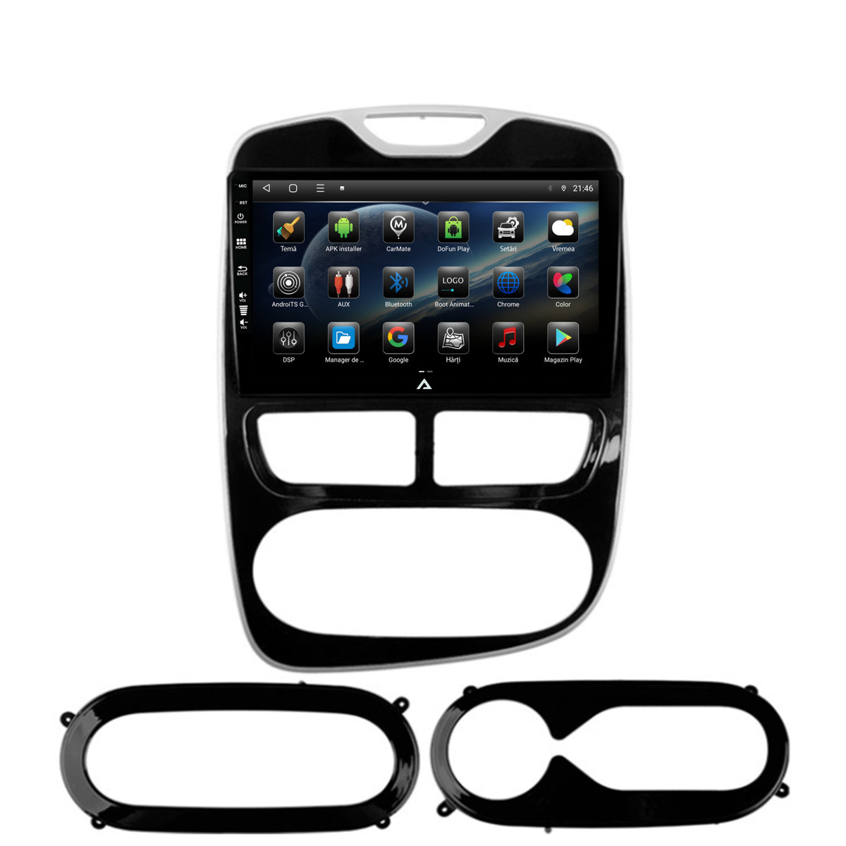 Navigatie Renault Clio IV (2012-2016), Android, E-Octacore / 2GB RAM + 32GB ROM, 9 Inch - AD-BGE9002+AD-BGRKIT369-1216