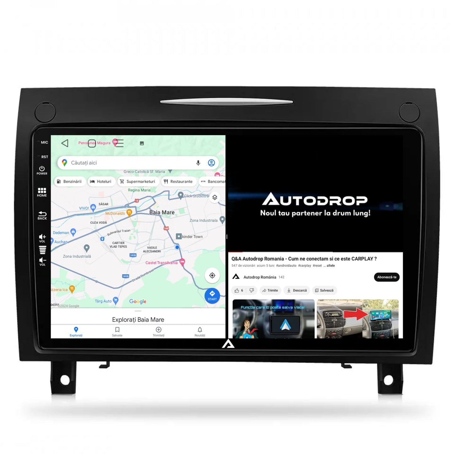 Navigatie Benz SLK (2006-2010), Android, P-Octacore / 2GB RAM + 32GB ROM, 9 Inch - AD-BGP9002+AD-BGRKIT406V2