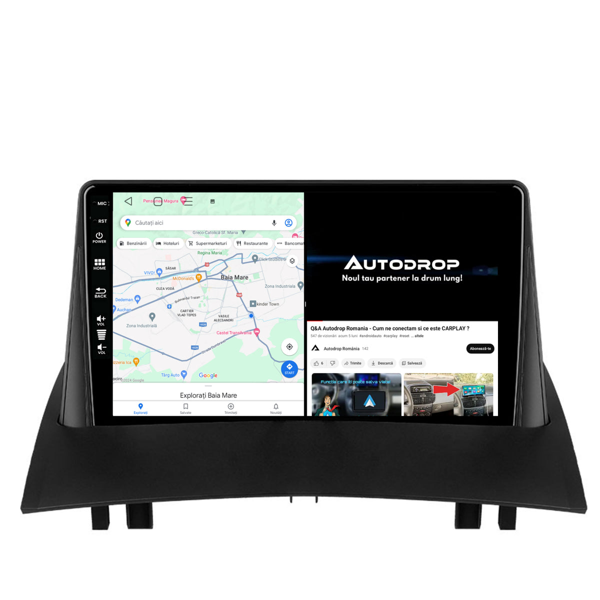 Navigatie Renault Megane 2 (2002-2009), Android, E-Octacore / 2GB RAM + 32GB ROM, 9 Inch - AD-BGE9002+AD-BGRKIT371