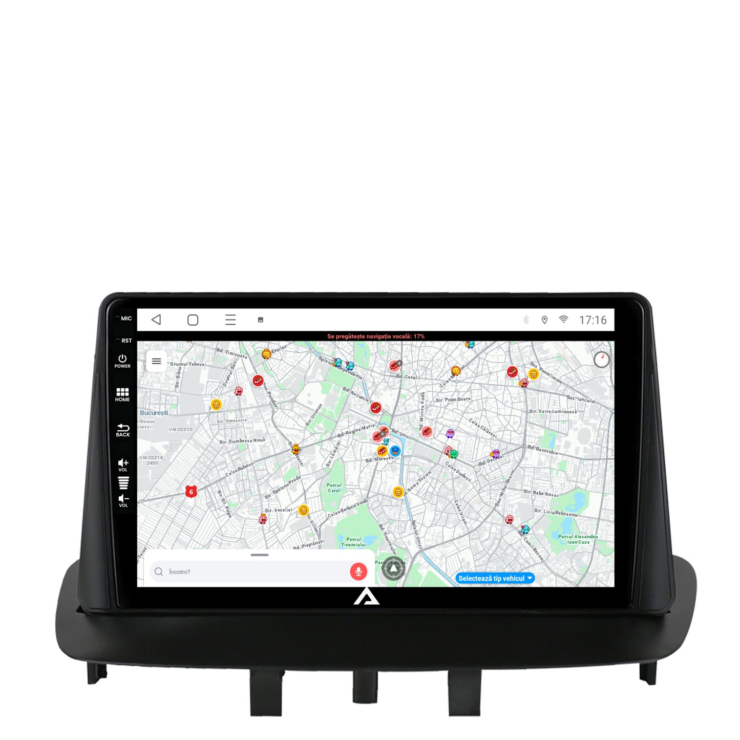 Navigatie Renault Megane 3 / Fluence (2009-2016), Android, P-Octacore / 2GB RAM + 32GB ROM, 9 Inch - AD-BGP9002+AD-BGRKIT372