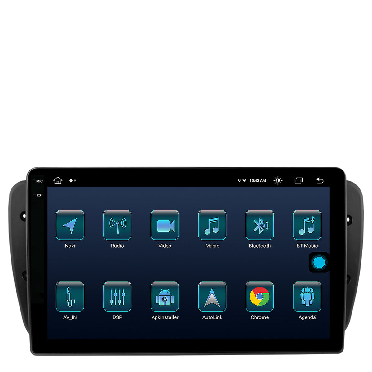 Navigatie Seat Ibiza (2009-2013), Android, X-Octacore / 8GB RAM + 256GB ROM, 9.5 Inch - AD-BGX9008+AD-BGRKIT049
