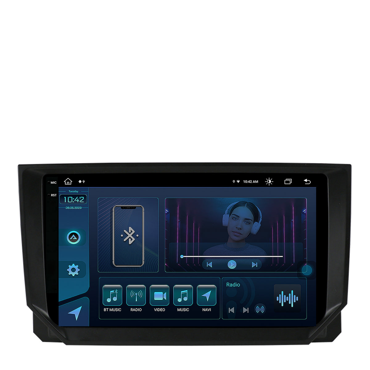 Navigatie Seat Ibiza / Arona (2017-2021), Android, X-Octacore / 8GB RAM + 256GB ROM, 9.5 Inch - AD-BGX9008+AD-BGRKIT045