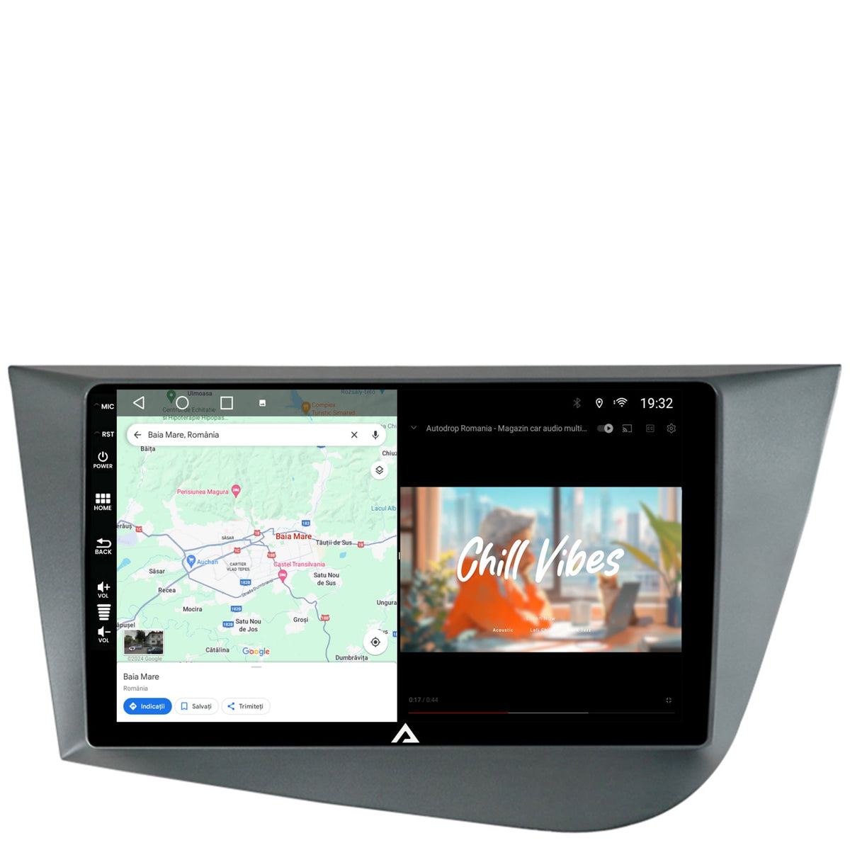 Navigatie Seat Leon (2005-2012), Android, A-Octacore / 4GB RAM + 64GB ROM, 9 Inch - AD-BGA9004+AD-BGRKIT052