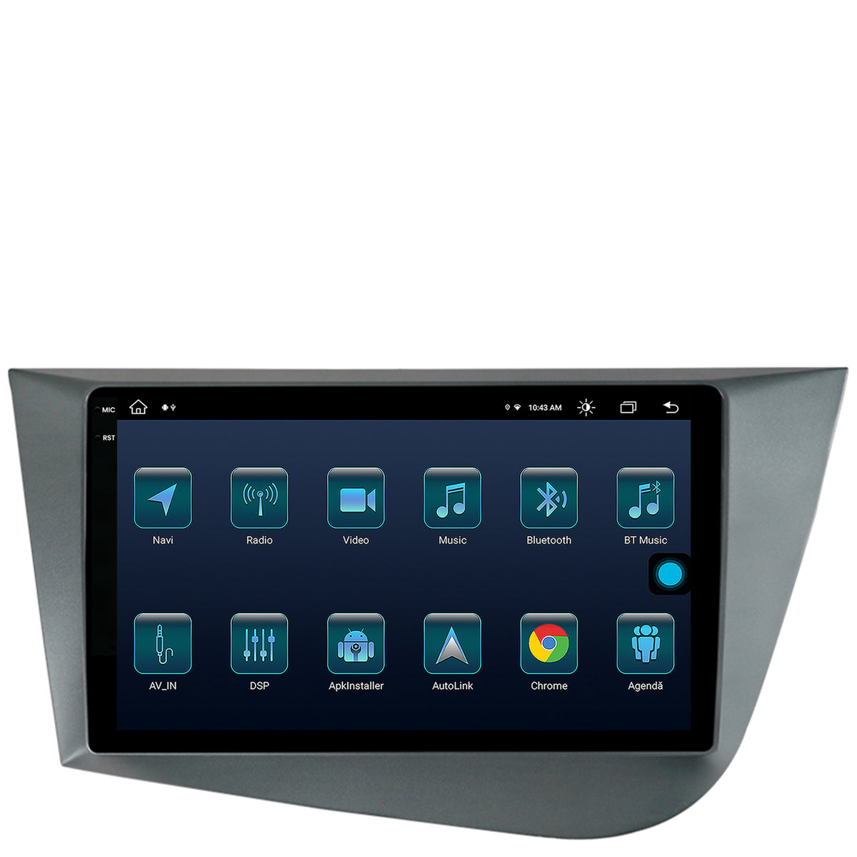Navigatie Seat Leon (2005-2012), Android, X-Octacore / 8GB RAM + 256GB ROM, 9.5 Inch - AD-BGX9008+AD-BGRKIT052