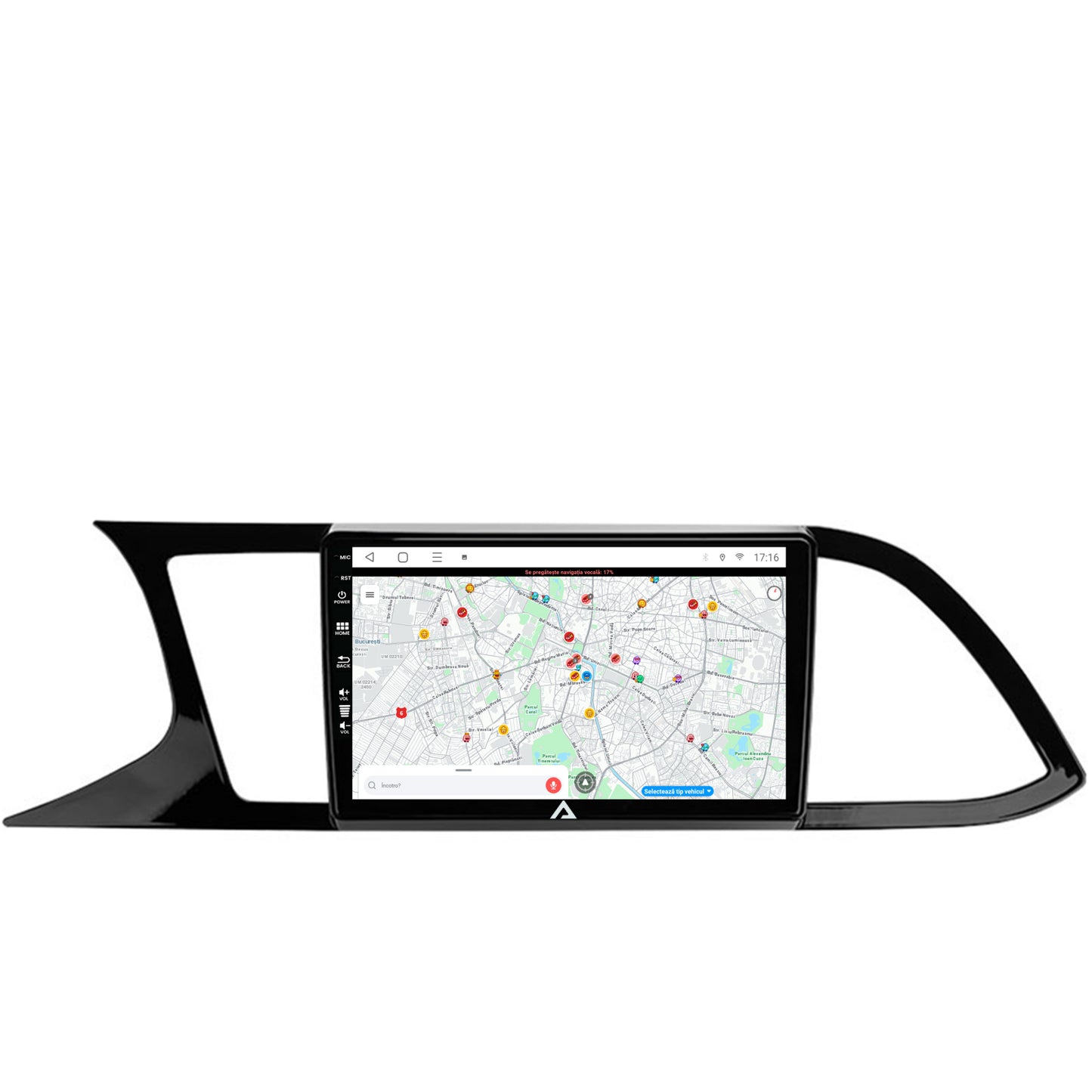 Navigatie Seat Leon 3 (2014-2020), Android, E-Octacore / 2GB RAM + 32GB ROM, 9 Inch - AD-BGE9002+AD-BGRKIT047