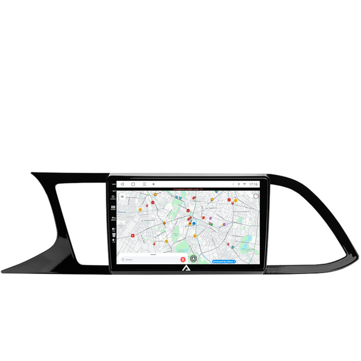 Navigatie Seat Leon 3 (2014-2020), Android, E-Octacore / 2GB RAM + 32GB ROM, 9 Inch - AD-BGE9002+AD-BGRKIT047