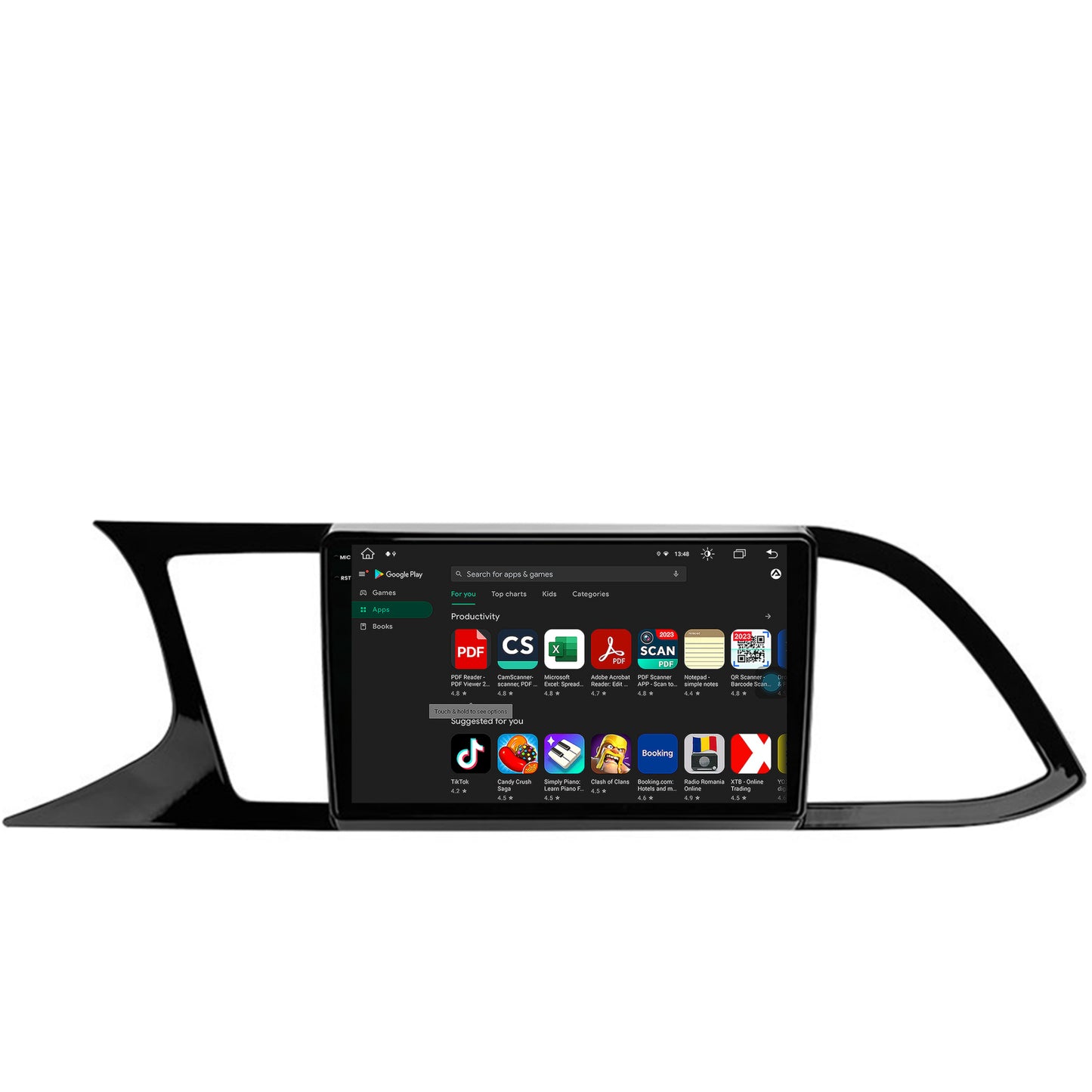 Navigatie Seat Leon 3 (2014-2020), Android, X-Octacore / 8GB RAM + 256GB ROM, 9.5 Inch - AD-BGX9008+AD-BGRKIT047