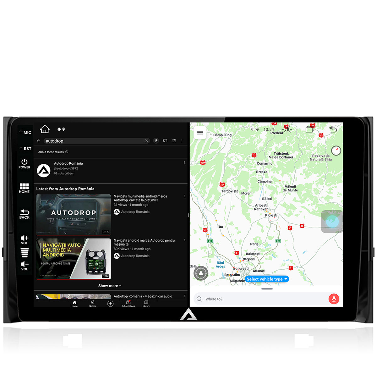 Navigatie Skoda Kodiaq, Android, Z-Octacore / 8GB RAM + 256GB ROM, 10.1 Inch - AD-BGZ10008+AD-BGRKIT028