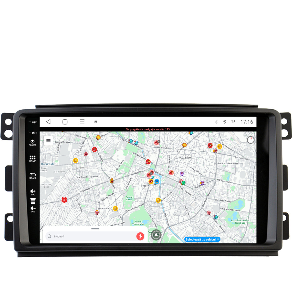 Navigatie Smart For Two (2007-2010), Android, E-Octacore / 2GB RAM + 32GB ROM, 9 Inch - AD-BGE9002+AD-BGRKIT417
