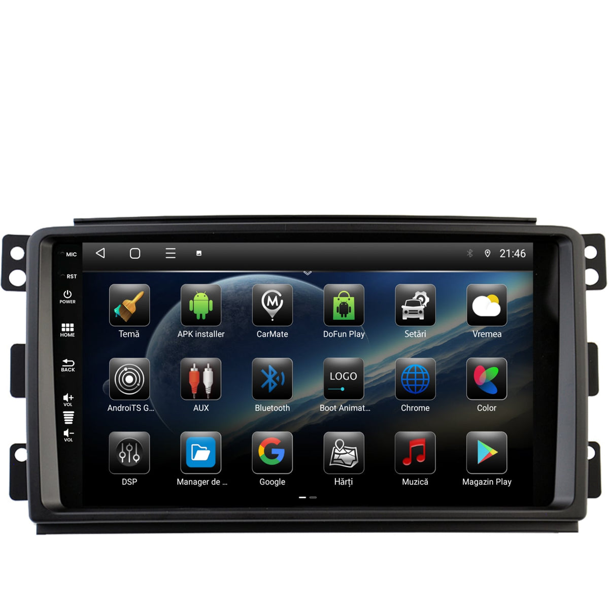 Navigatie Smart For Two (2007-2010), Android, E-Octacore / 2GB RAM + 32GB ROM, 9 Inch - AD-BGE9002+AD-BGRKIT417