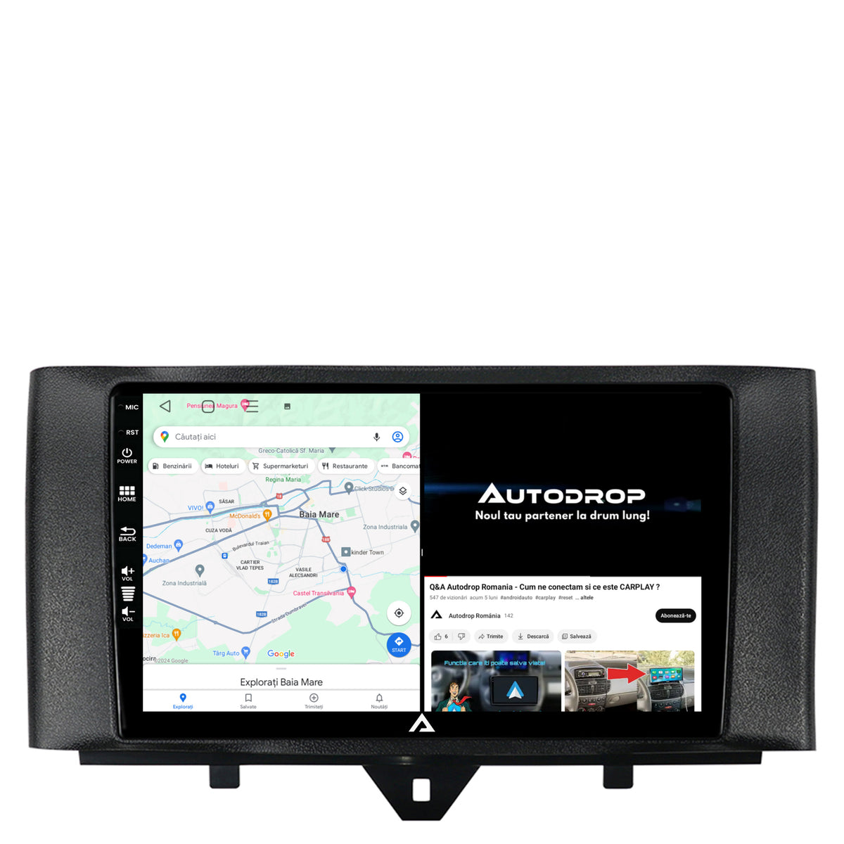 Navigatie Smart For Two (2010-2015), Android, P-Octacore / 2GB RAM + 32GB ROM, 9 Inch - AD-BGP9002+AD-BGRKIT409