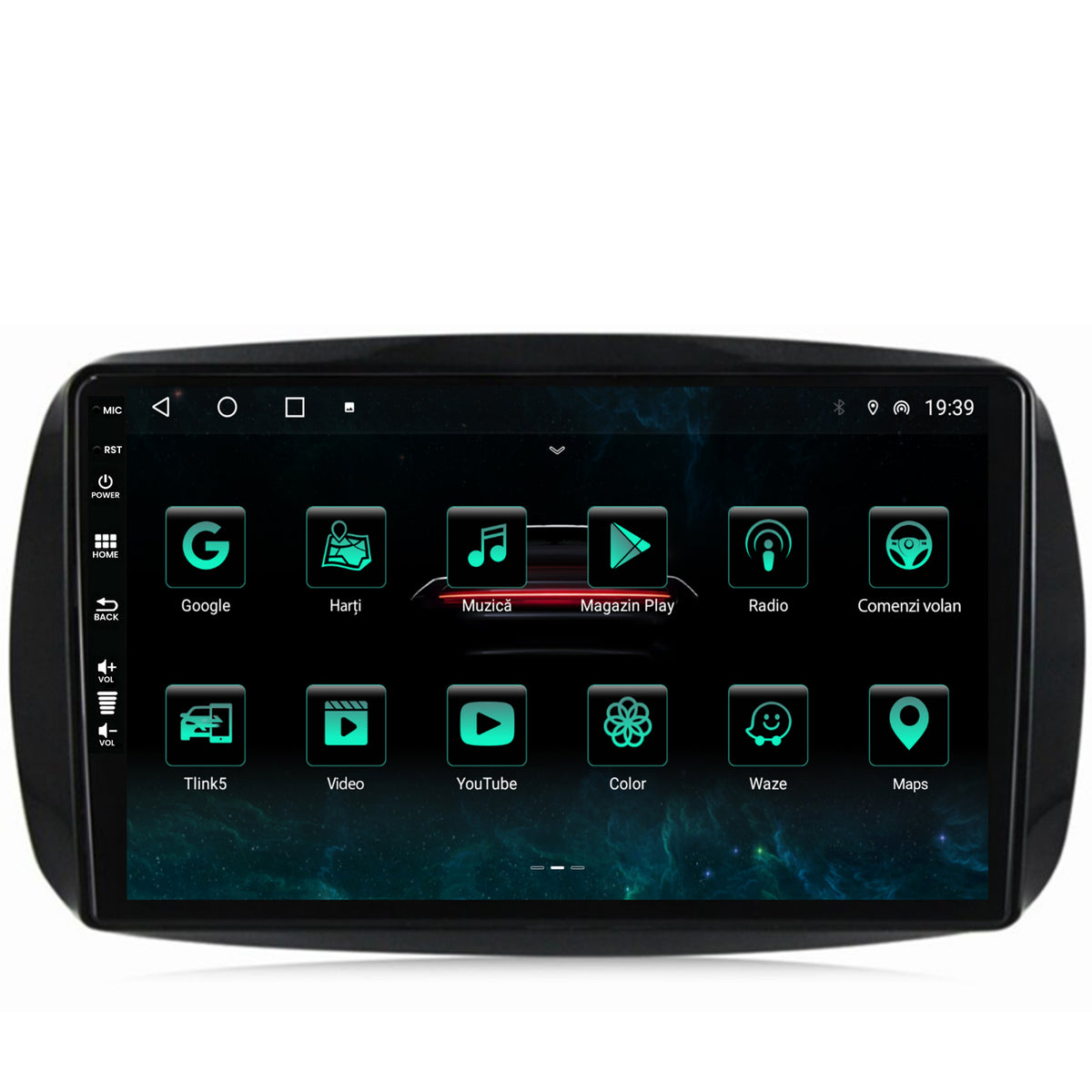 Navigatie Smart For Two (2016-Prezent), Android, A-Octacore / 4GB RAM + 64GB ROM, 9 Inch - AD-BGA9004+AD-BGRKIT412