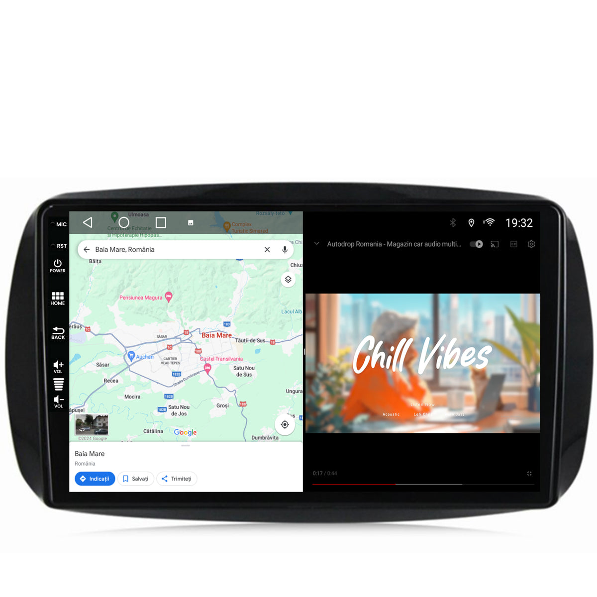 Navigatie Smart For Two (2016-Prezent), Android, A-Octacore / 4GB RAM + 64GB ROM, 9 Inch - AD-BGA9004+AD-BGRKIT412