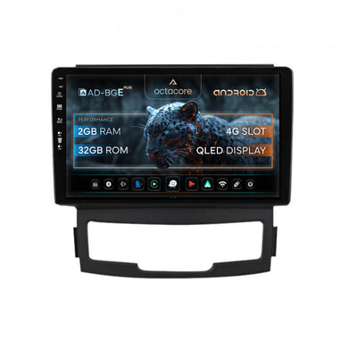 Navigatie Ssang Yong Korando (2010-2013), Android, E-Octacore / 2GB RAM + 32GB ROM, 9 Inch - AD-BGE9002+AD-BGRKIT432