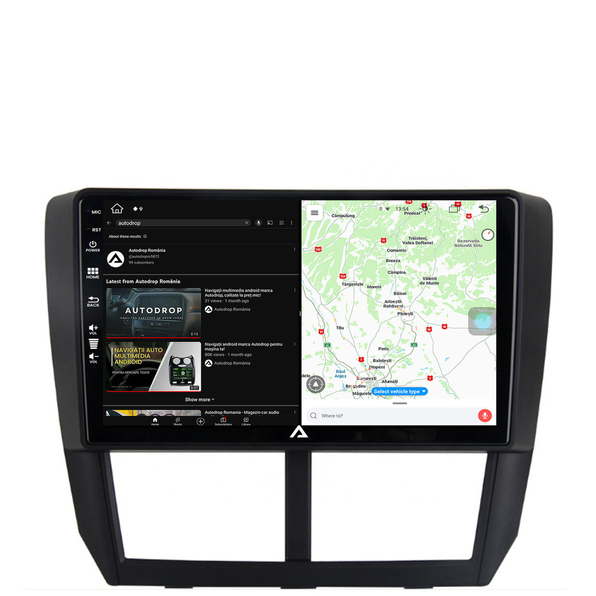 Navigatie Subaru Forester (2007-2013), Android, Z-Octacore / 8GB RAM + 256GB ROM, 9 Inch - AD-BGZ9008+AD-BGRKIT333