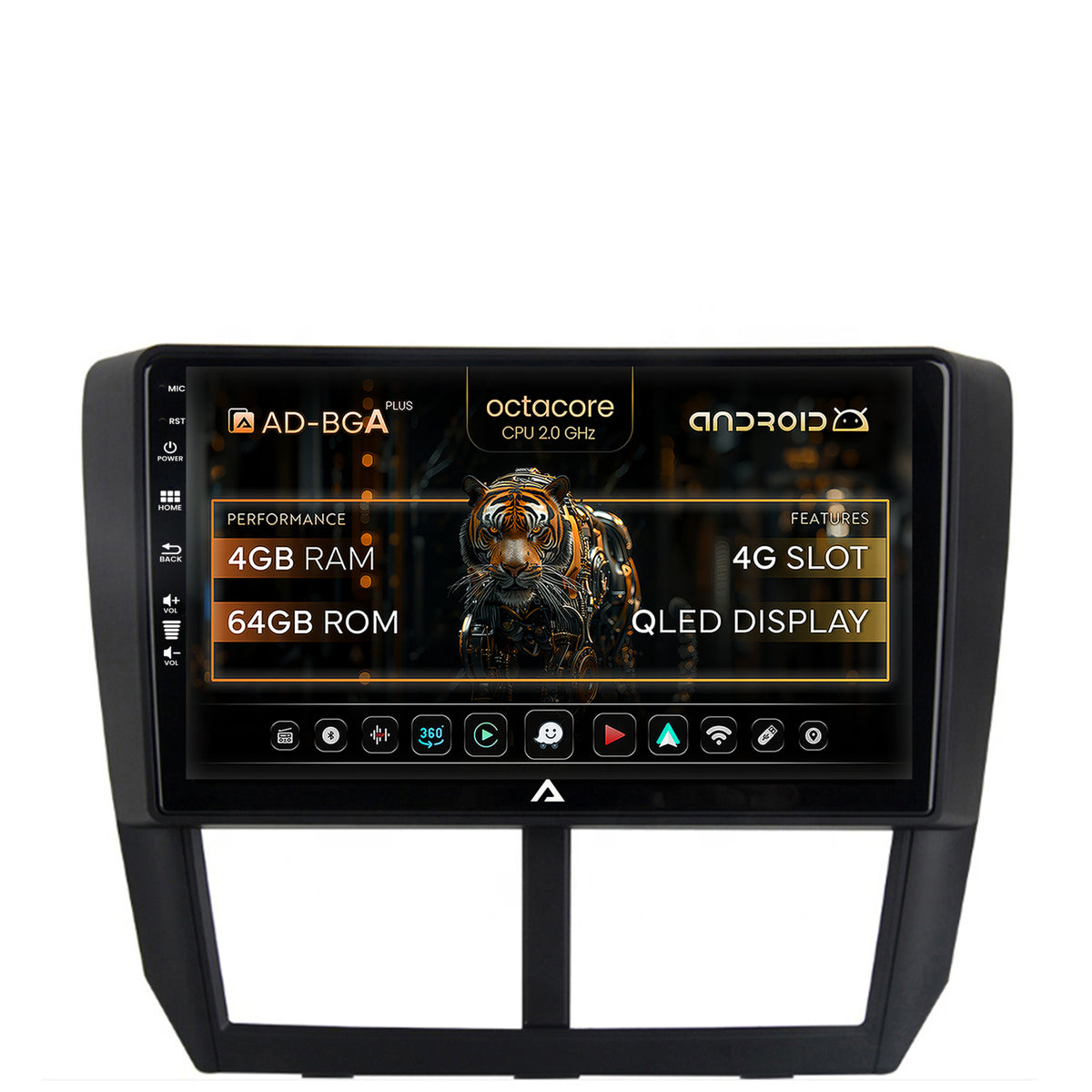 Navigatie Subaru Forester (2007-2013), Android, A-Octacore / 4GB RAM + 64GB ROM, 9 Inch - AD-BGA9004+AD-BGRKIT333