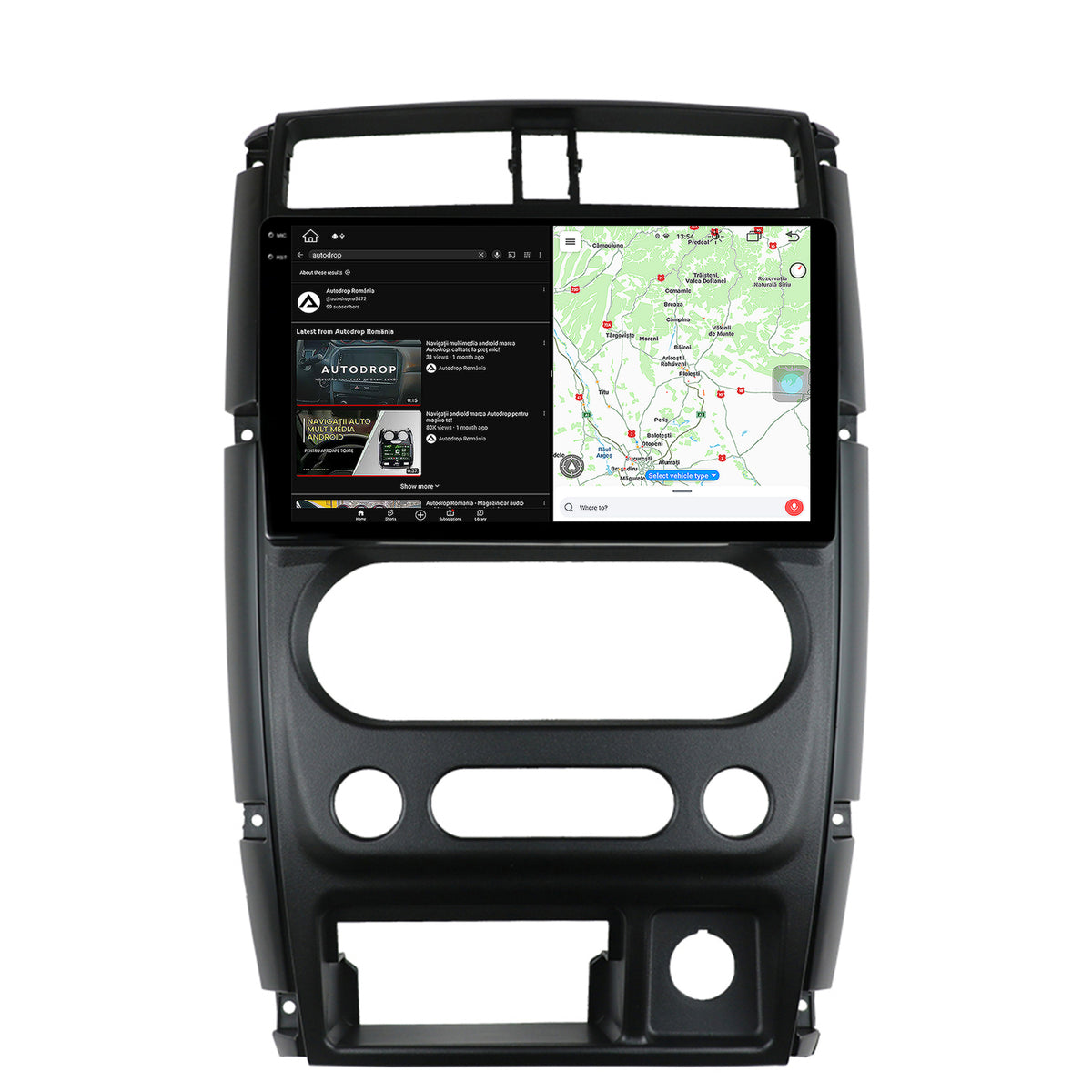 Navigatie Suzuki Jimny (2005+), Android, V-Octacore / 4GB RAM + 64GB ROM, 9.5 Inch - AD-BGV9004+AD-BGRKIT315