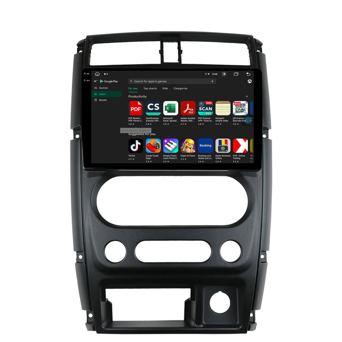 Navigatie Suzuki Jimny (2005+), Android, V-Octacore / 4GB RAM + 64GB ROM, 9.5 Inch - AD-BGV9004+AD-BGRKIT315