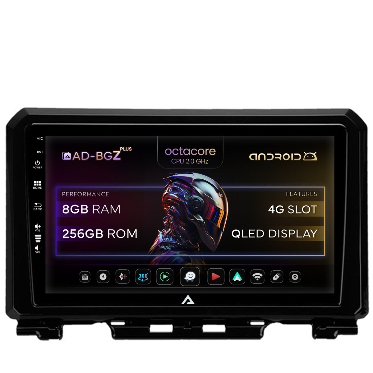 Navigatie Suzuki Jimny (2018-2022), Android, Z-Octacore / 8GB RAM + 256GB ROM, 9 Inch - AD-BGZ9008+AD-BGRKIT312