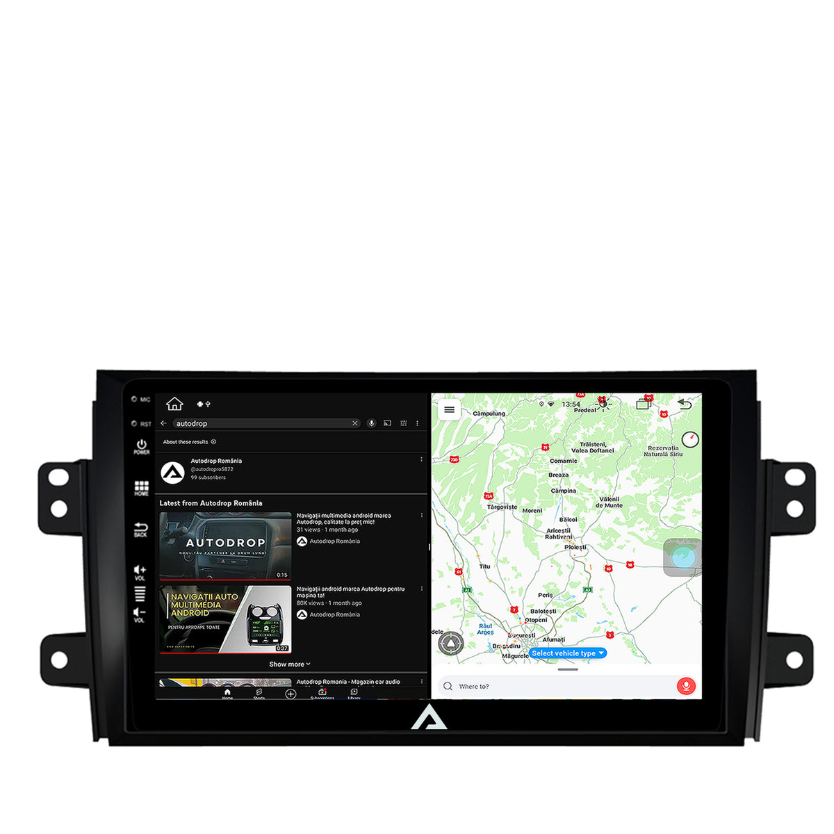 Navigatie Suzuki SX4 / Fiat Sedici, Android, Z-Octacore / 8GB RAM + 256GB ROM, 9 Inch - AD-BGZ9008+AD-BGRKIT307