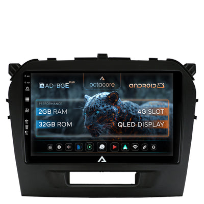Navigatie Suzuki Vitara (2015+), Android, E-Octacore / 2GB RAM + 32GB ROM, 9 Inch - AD-BGE9002+AD-BGRKIT299