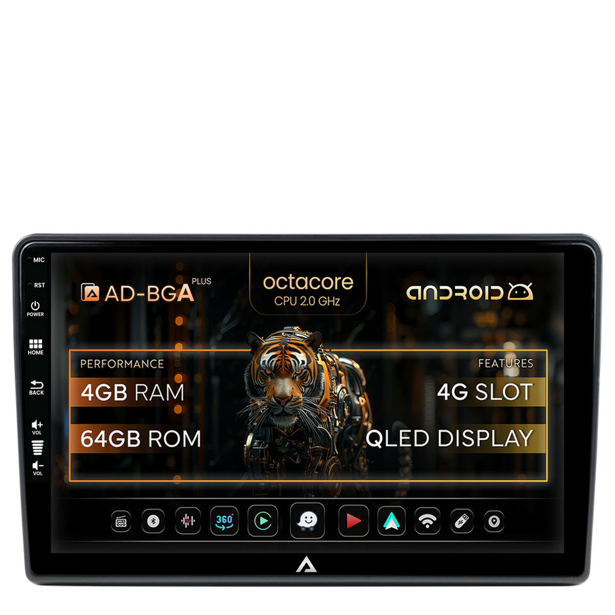 Navigatie Toyota Auris (2012-2014), Android, A-Octacore / 4GB RAM + 64GB ROM, 9 Inch - AD-BGA9004+AD-BGRKIT090