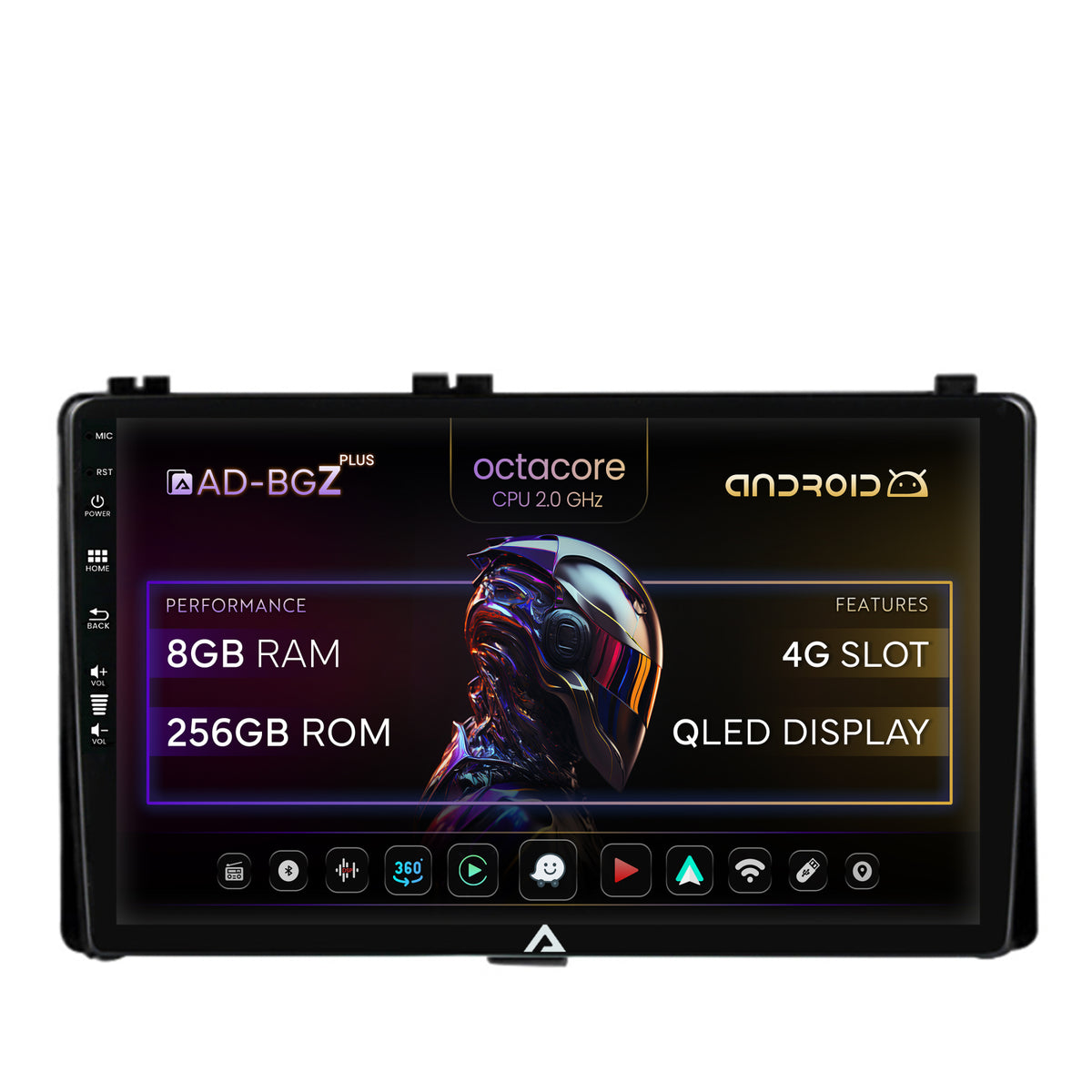 Navigatie Toyota Auris/ Corolla (2016-2018), Android, Z-Octacore / 8GB RAM + 256GB ROM, 9 Inch - AD-BGZ9008+AD-BGRKIT089AV2