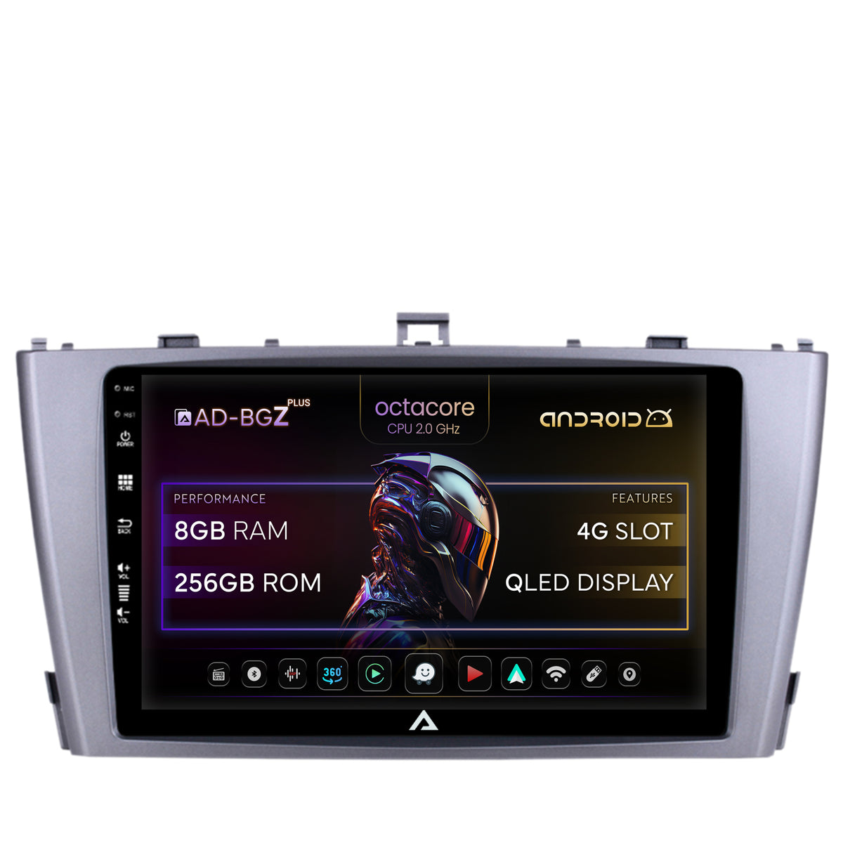 Navigatie Toyota Avensis (2008-2015), Android, Z-Octacore / 8GB RAM + 256GB ROM, 9 Inch - AD-BGZ9008+AD-BGRKIT093-S