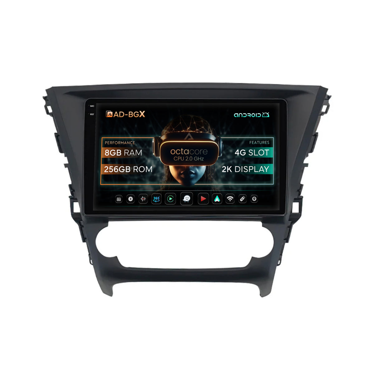 Navigatie Toyota Avensis (2015-2018), Android, X-Octacore / 8GB RAM + 256GB ROM, 10.36 Inch - AD-BGX10008+AD-BGRKIT063