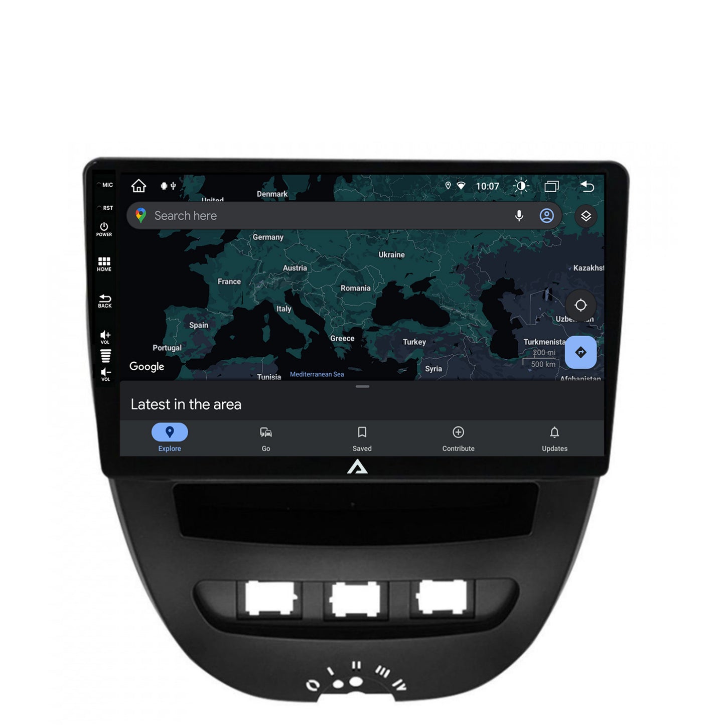 Navigatie Toyota AYGO / Citroen C1 (2005-2014), Android, Z-Octacore / 8GB RAM + 256GB ROM, 10.1 Inch - AD-BGZ9008+AD-BGRKIT099