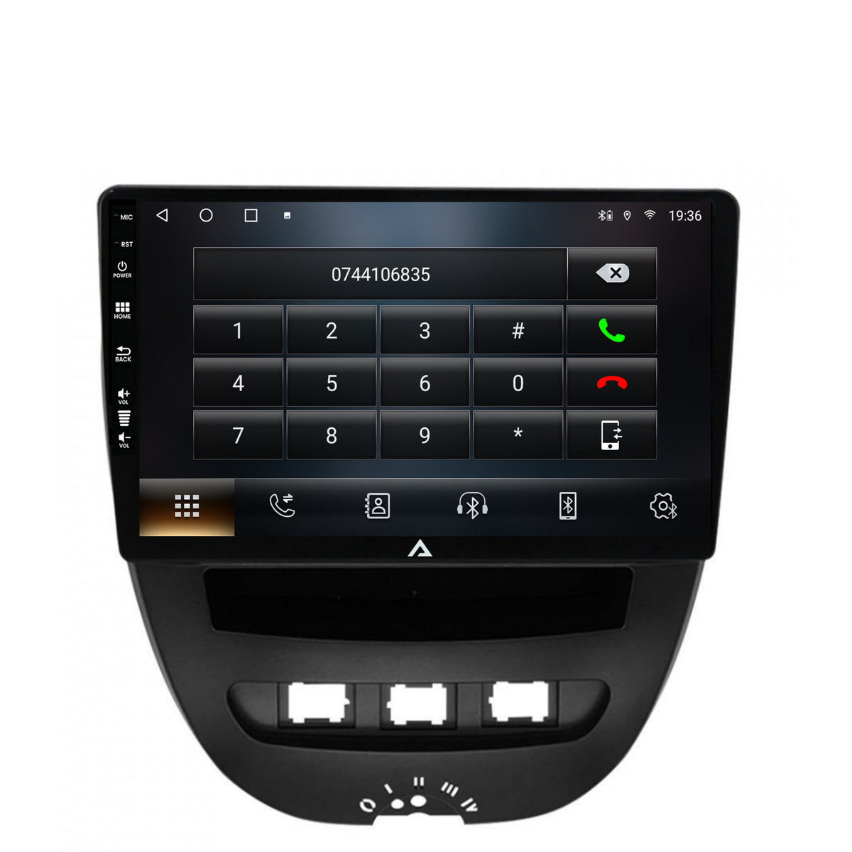 Navigatie Toyota AYGO / Citroen C1 (2005-2014), Android, A-Octacore / 4GB RAM + 64GB ROM, 10.1 Inch - AD-BGA9004+AD-BGRKIT099