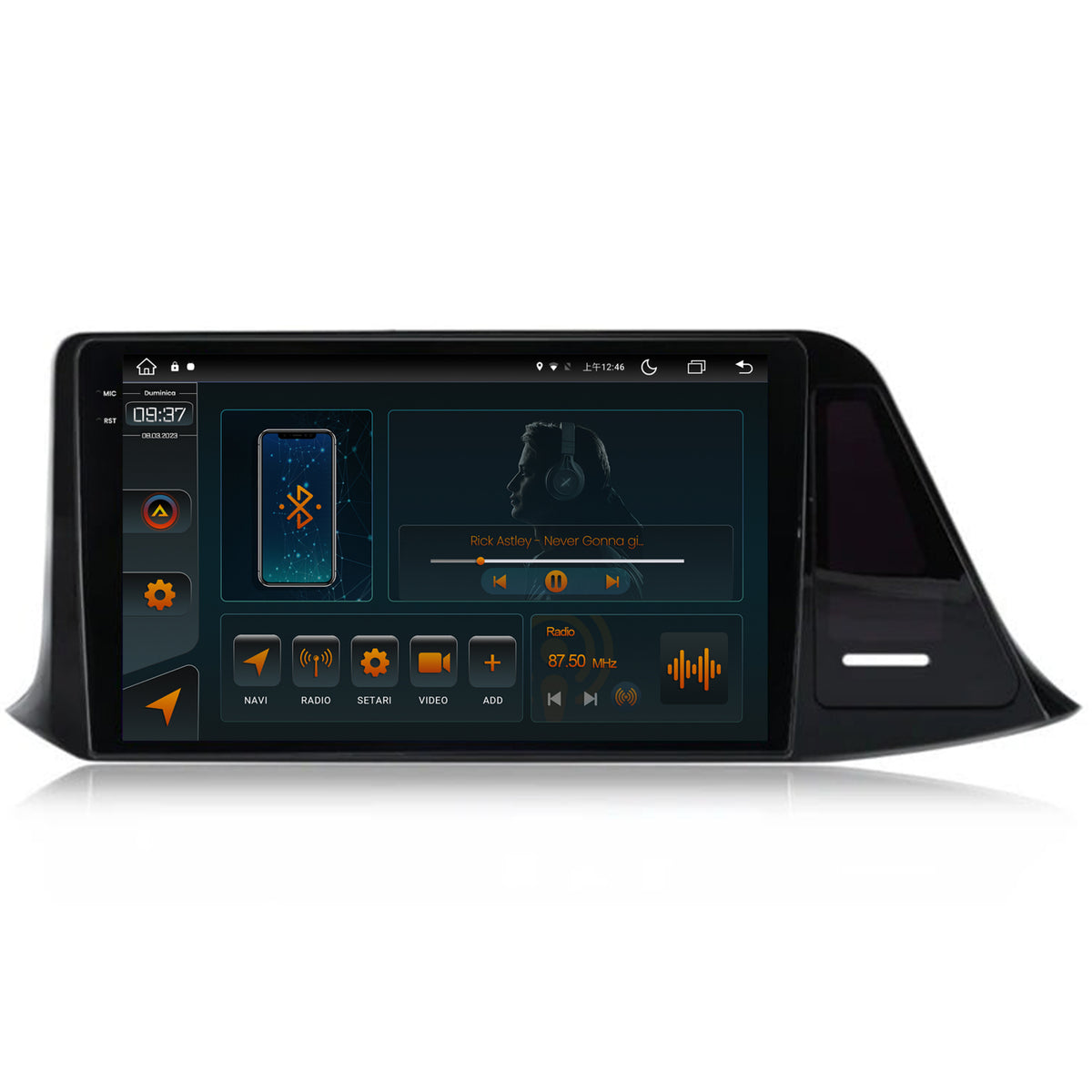 Navigatie Toyota C-HR (2016-2020), Android, V-Octacore / 4GB RAM + 64GB ROM, 9.5 Inch - AD-BGV9004+AD-BGRKIT074