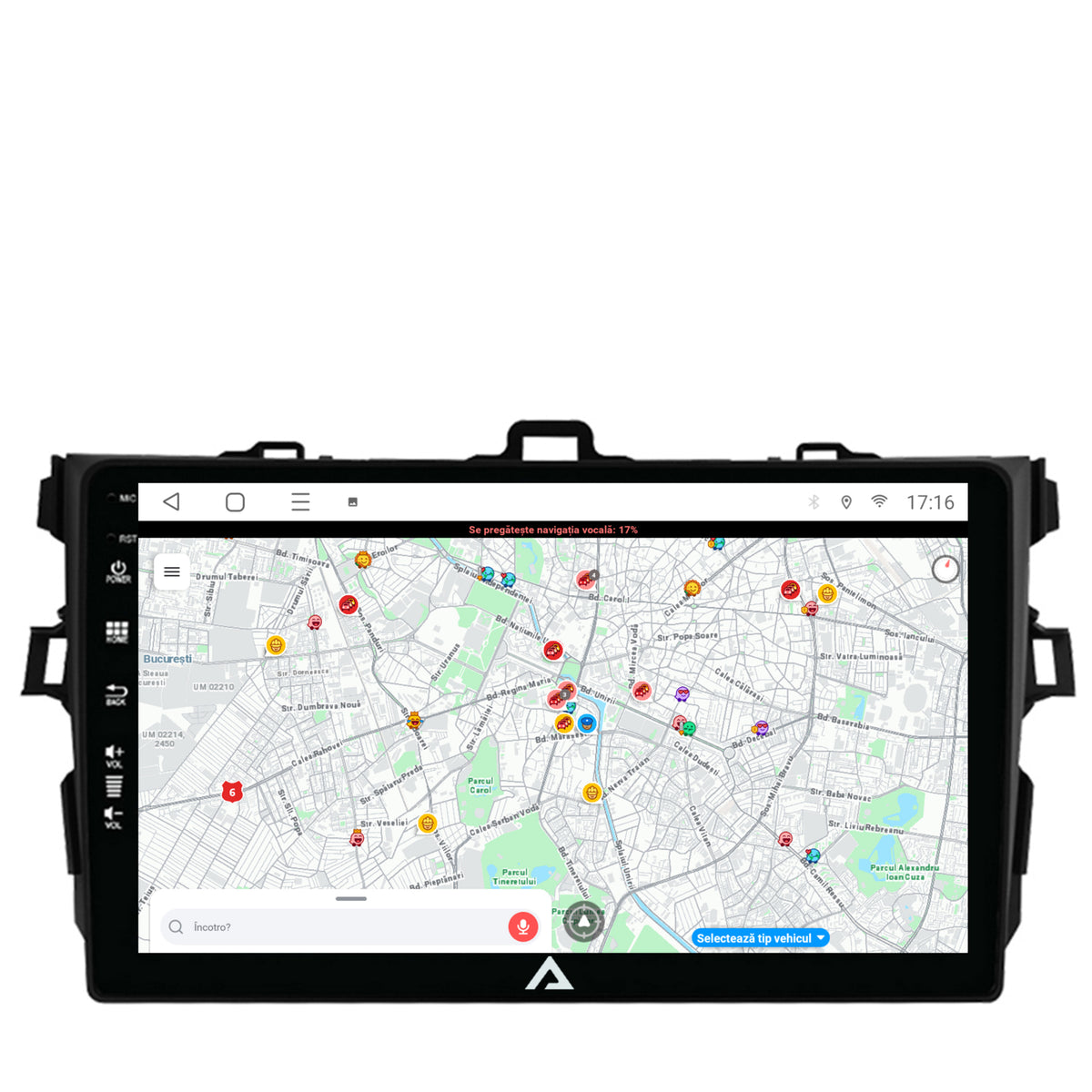 Navigatie Toyota Corolla (2007-2013), Android, P-Octacore / 2GB RAM + 32GB ROM, 9 Inch - AD-BGP9002+AD-BGRKIT091