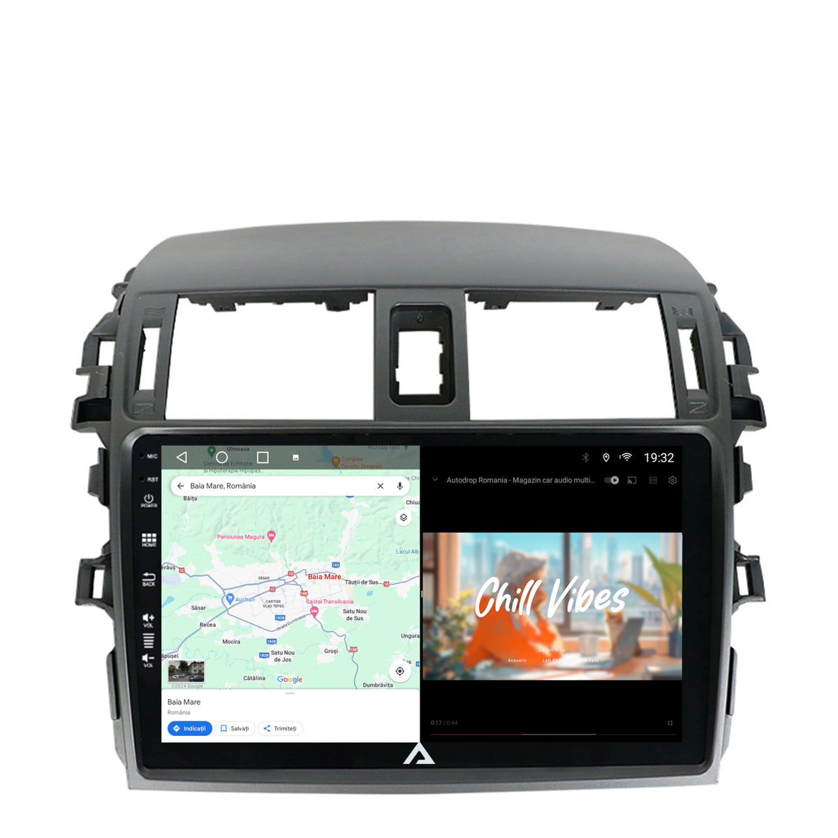 Navigatie Toyota Corolla (2007-2013), Android, A-Octacore / 4GB RAM + 64GB ROM, 9 Inch - AD-BGA9004+AD-BGRKIT067