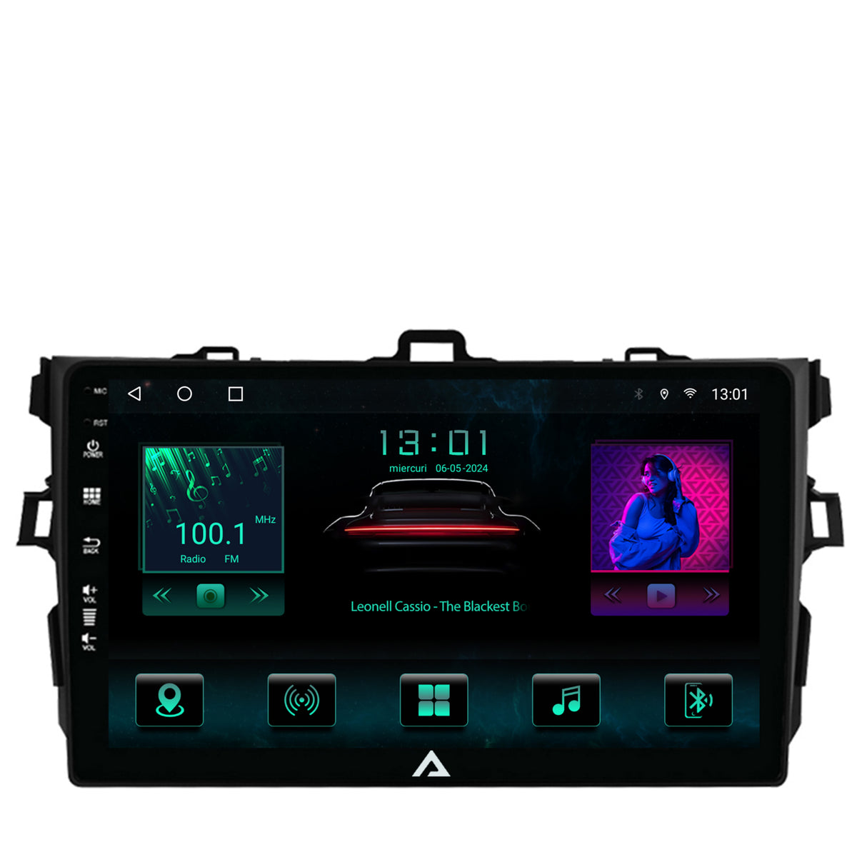 Navigatie Toyota Corolla (2007-2013), Android, A-Octacore / 4GB RAM + 64GB ROM, 9 Inch - AD-BGA9004+AD-BGRKIT091