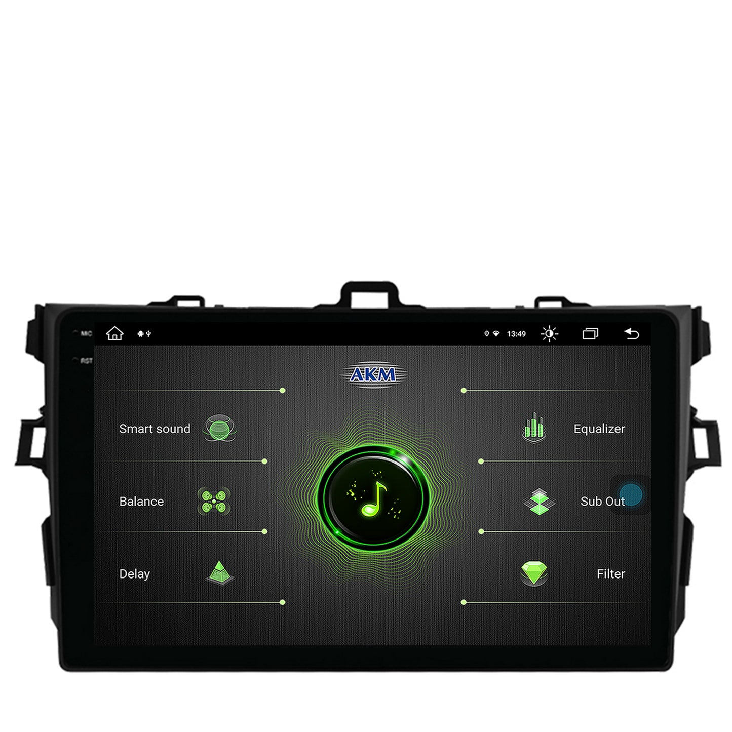 Navigatie Toyota Corolla (2007-2013), Android, V-Octacore / 4GB RAM + 64GB ROM, 9.5 Inch - AD-BGV9004+AD-BGRKIT091