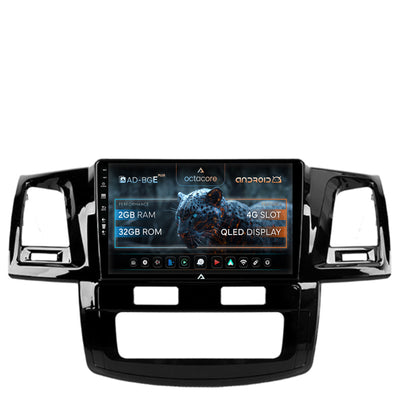 Navigatie Toyota Hilux (2008-2014), Android, E-Octacore / 2GB RAM + 32GB ROM, 9 Inch - AD-BGE9002+AD-BGRKIT081