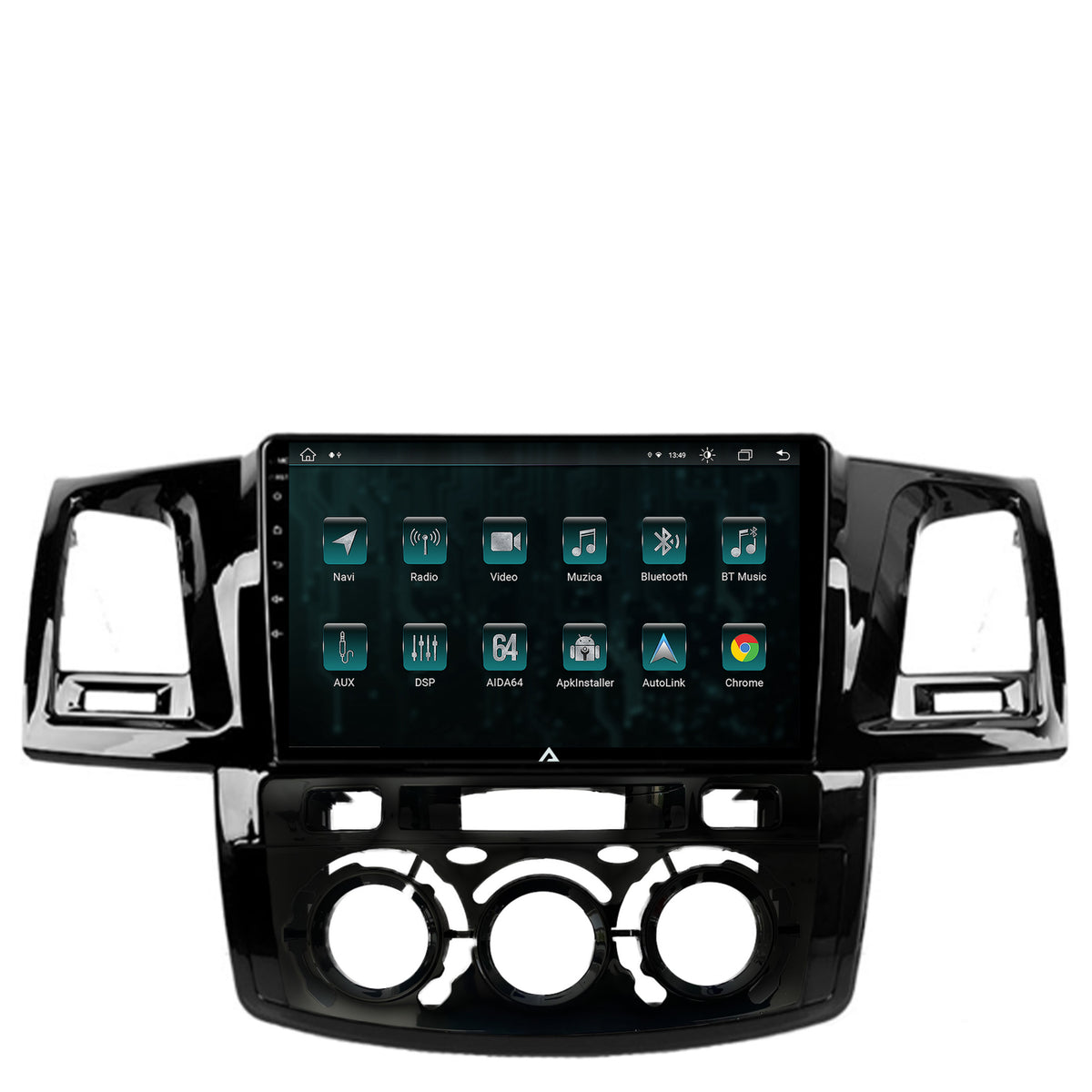 Navigatie Toyota Hilux (2008-2014) Clima Manuala, Android, Z-Octacore / 8GB RAM + 256GB ROM, 9 Inch - AD-BGZ9008+AD-BGRKIT082