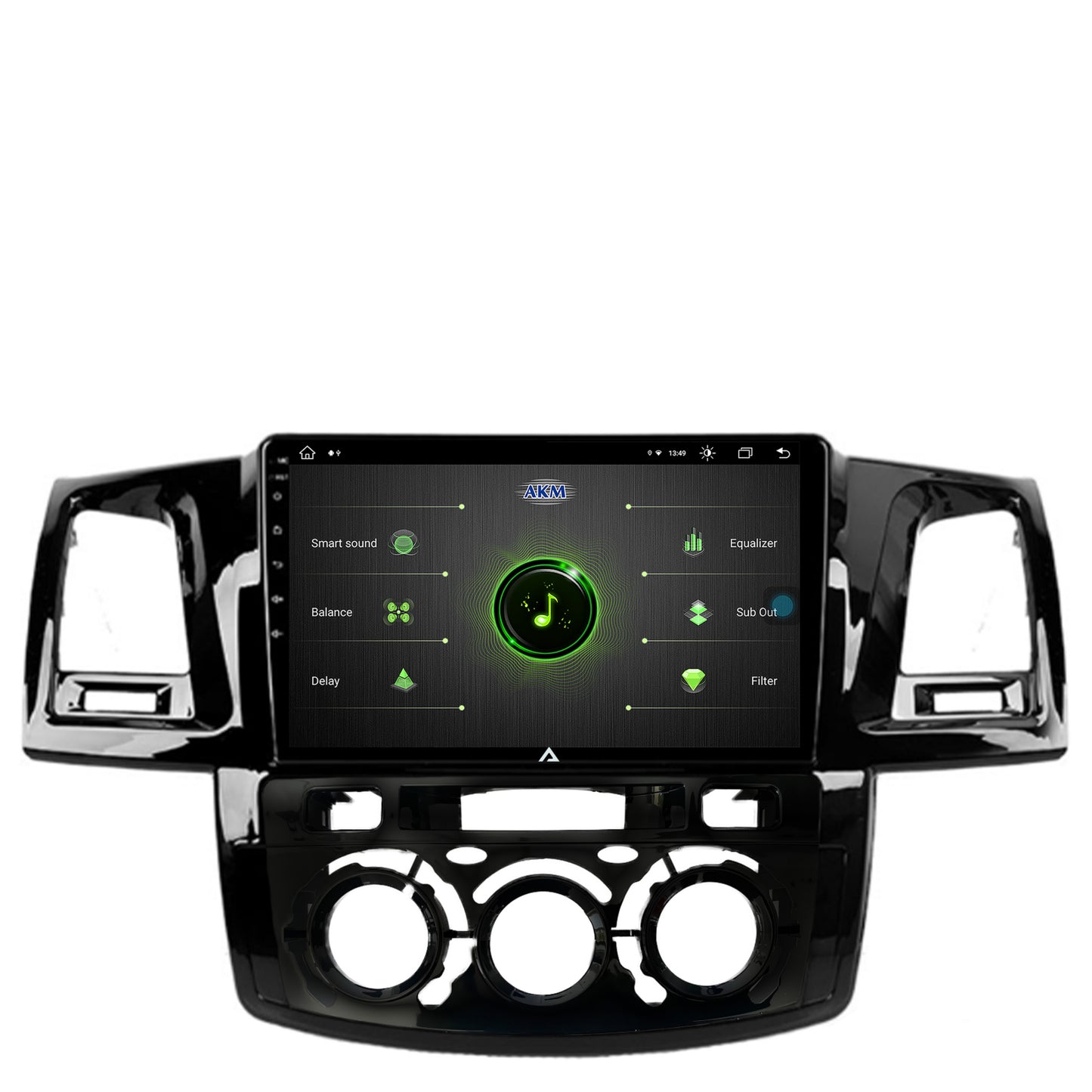 Navigatie Toyota Hilux (2008-2014) Clima Manuala, Android, Z-Octacore / 8GB RAM + 256GB ROM, 9 Inch - AD-BGZ9008+AD-BGRKIT082