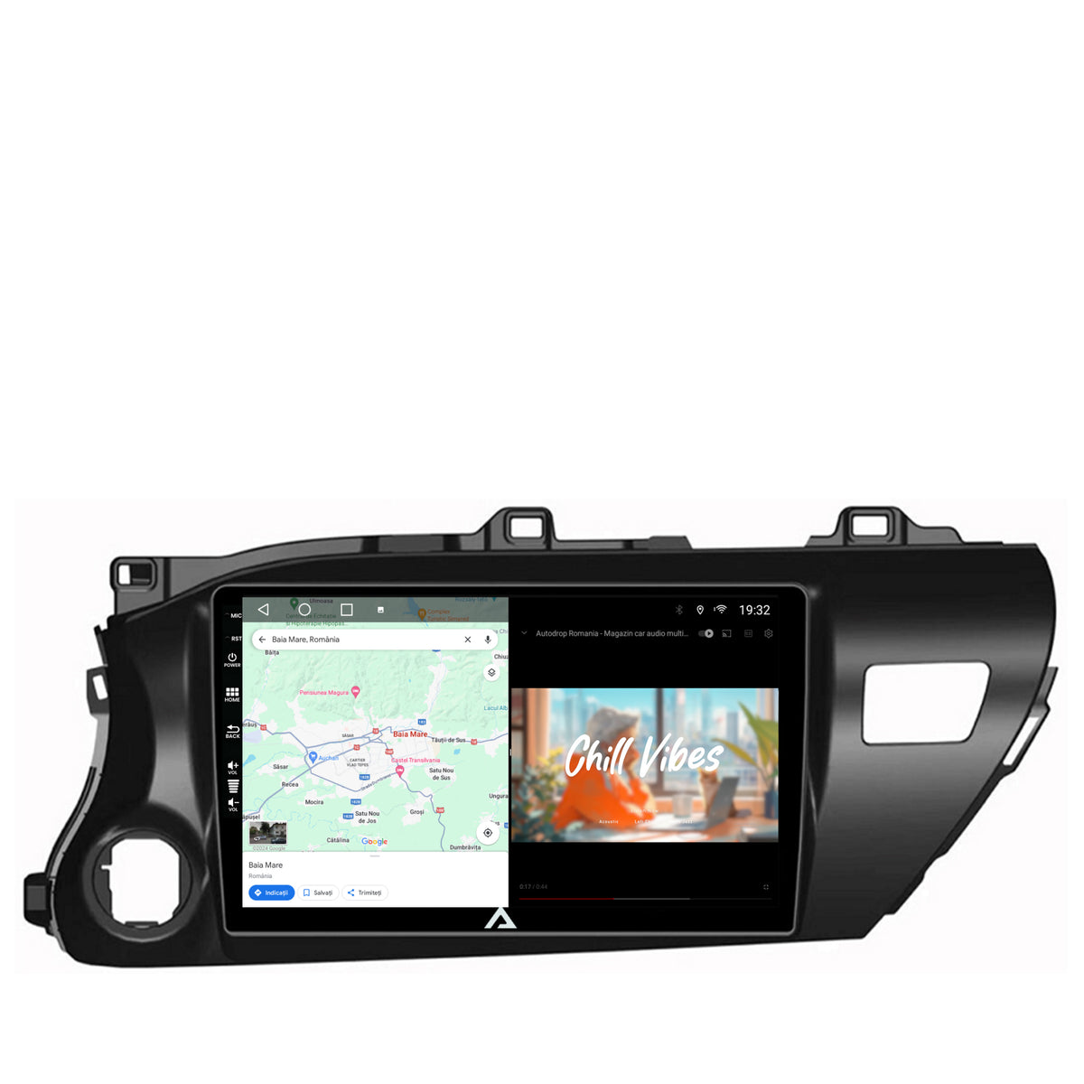 Navigatie Toyota Hilux (2015+), Android, A-Octacore / 4GB RAM + 64GB ROM, 10.1 Inch - AD-BGA10004+AD-BGRKIT086